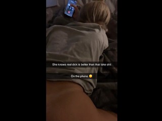At School, I had Interracial Porn Encounter with Lesbian via Snapchat, Chatting Girlfriend too.