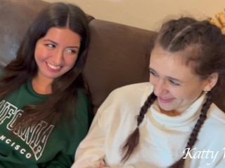 Teen Pals Tag-Team, Brutally Bang Two Beauties.